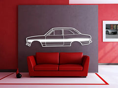 1973 Escort RS1600 Silhouette Wall Art