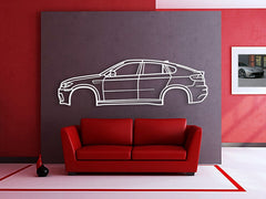 2010 X6 M E71 1st Gen Silhouette Wall Art