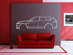 2017 F-Pace 1st Gen Silhouette Wall Art