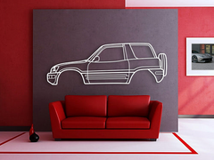 Toyota RAV4 1st Gen (XA10) 1996 Silhouette Wall Art