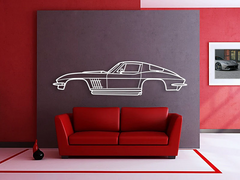 1967 Corvette Stingray 427 Silhouette Wall Art