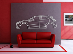 Mazda CX-3 1st Gen (DK) 2016 Silhouette Wall Art