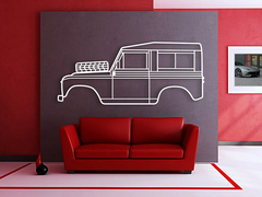 Land Rover Series III 1972 Silhouette Wall Art