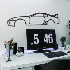 Toyota Supra MK4 Silhouette Wall Art