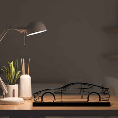 Aston Vanquish V12 2003 Silhouette Art Stand