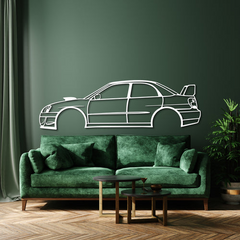 Subaru Impreza Blobeye Silhouette Wall Art